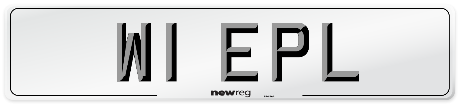 W1 EPL Number Plate from New Reg